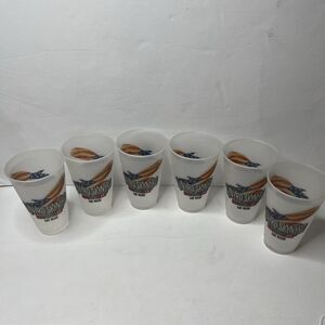 Discontinued Lynyrd Skynyrd Las Vegas Restaurant BBQ Beer Plastic Cups Set Of 6